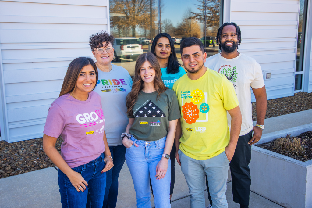 J.B. Hunt ERG members smiling at the camera