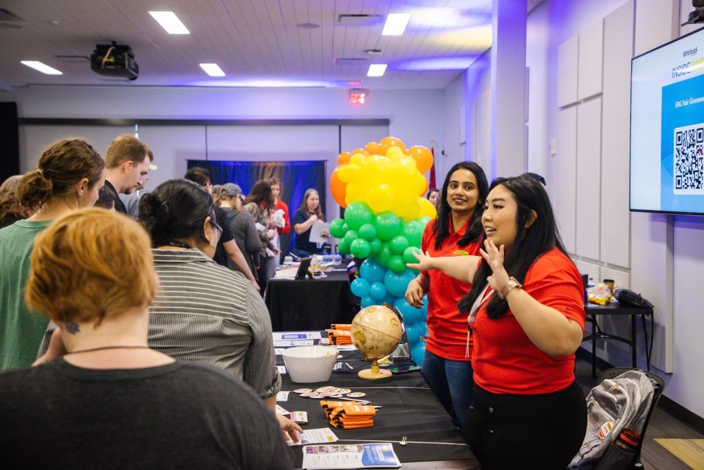 Employees at a CAAPITAL ERG event.