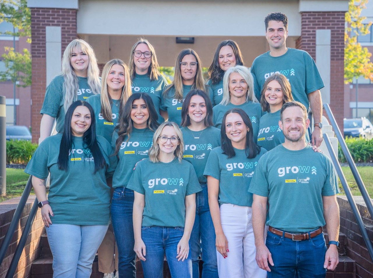Members of the GROW employee resource group posing for a photo