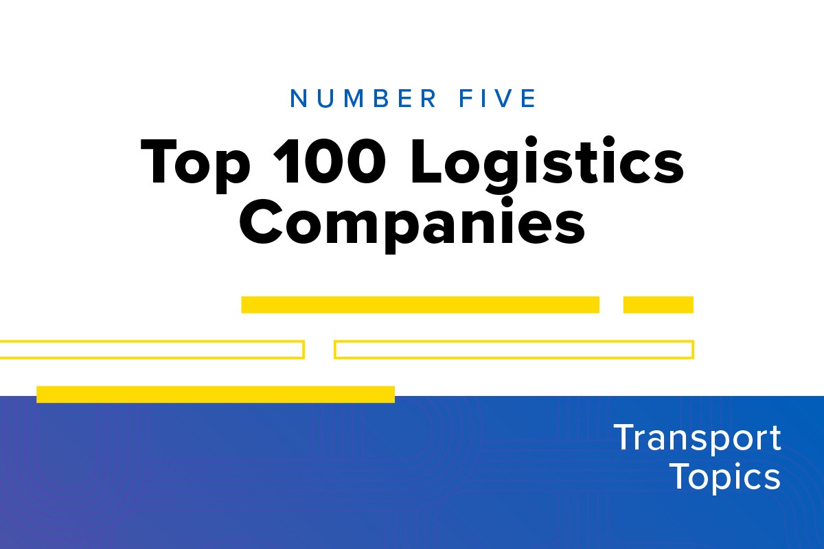 Top 100 Logistics Companies graphic.