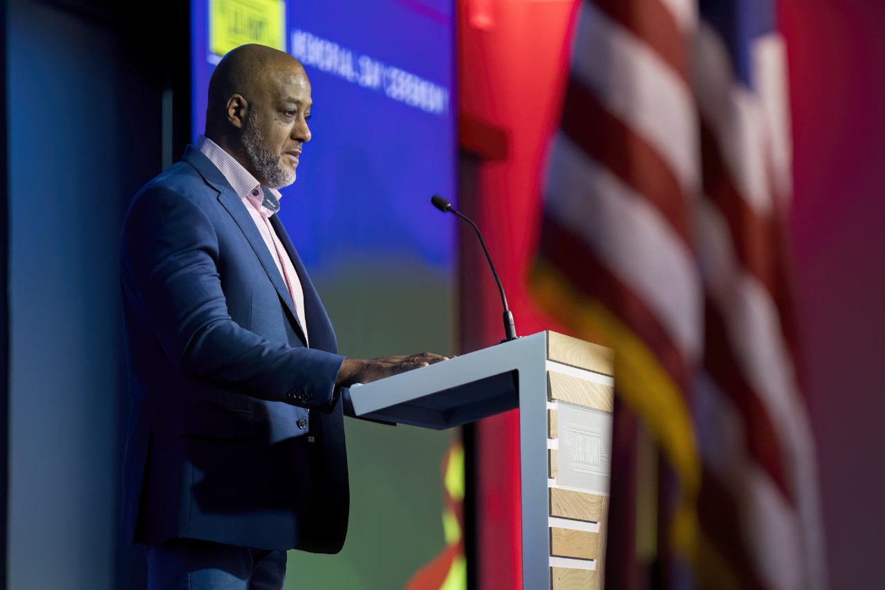 Memorial Day speaker at J.B. Hunt.
