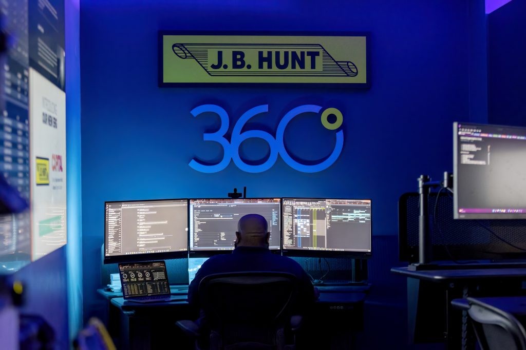 An office employee working on their computer.
