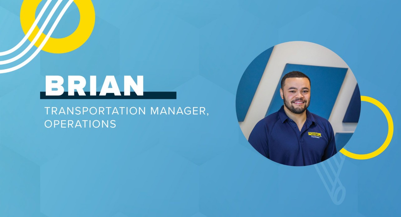 A graphic with a picture of Brian and his job title.
