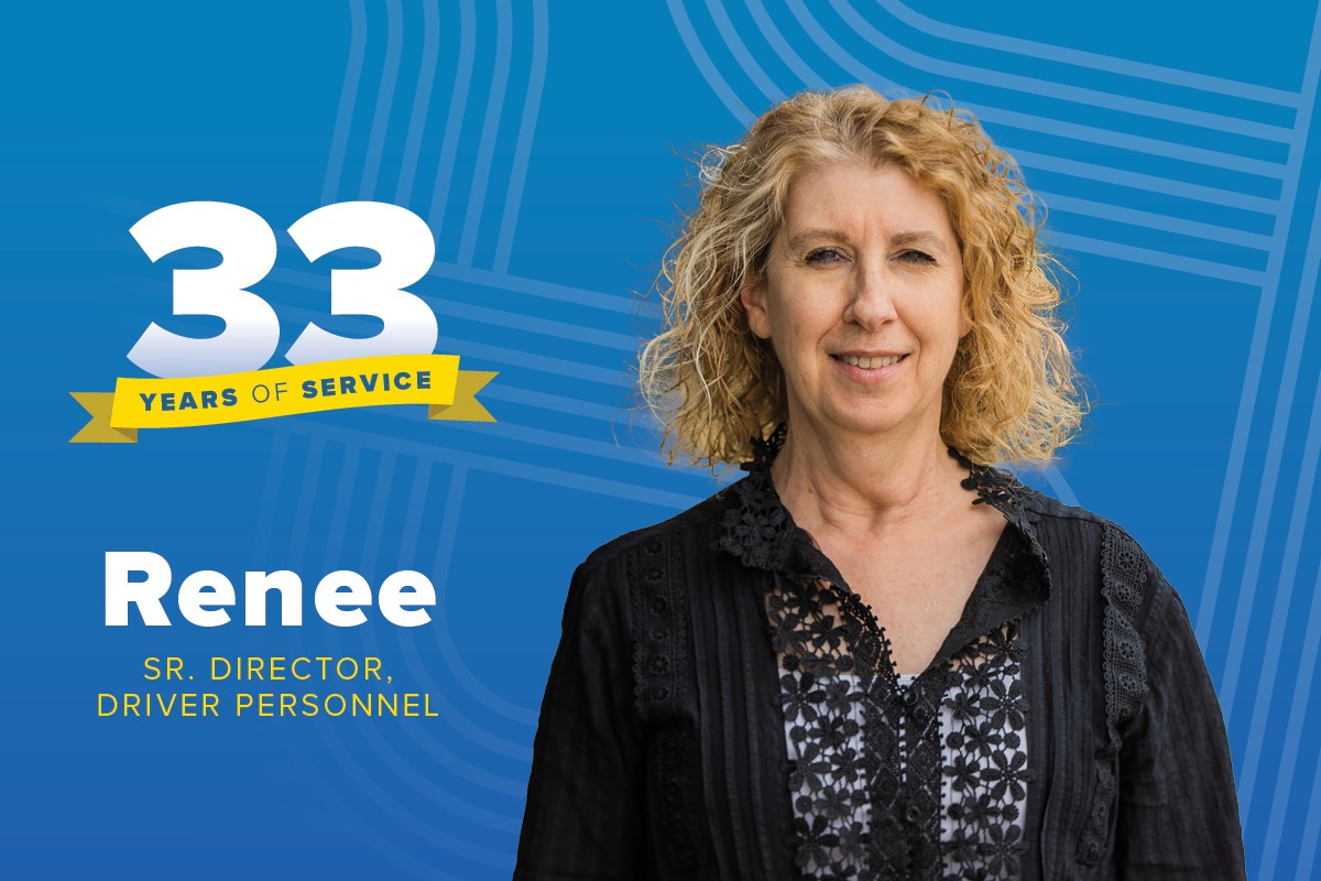 Renee, a senior director of driver personnel who has 33 years of service at J.B. Hunt.