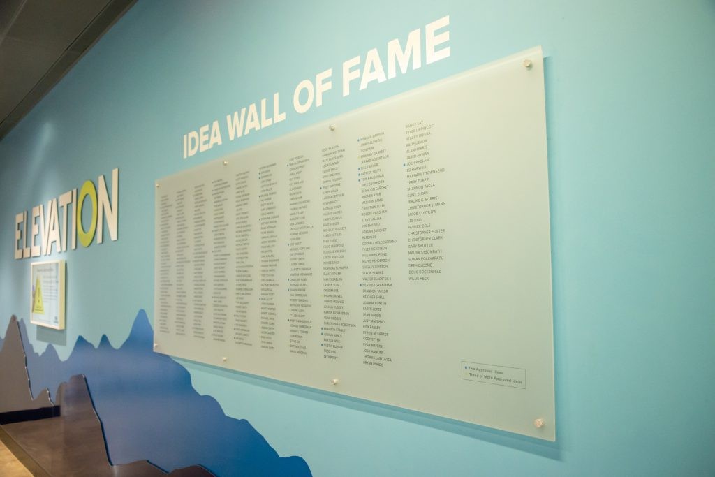 The Elevation wall at the J.B. Hunt corporate campus.