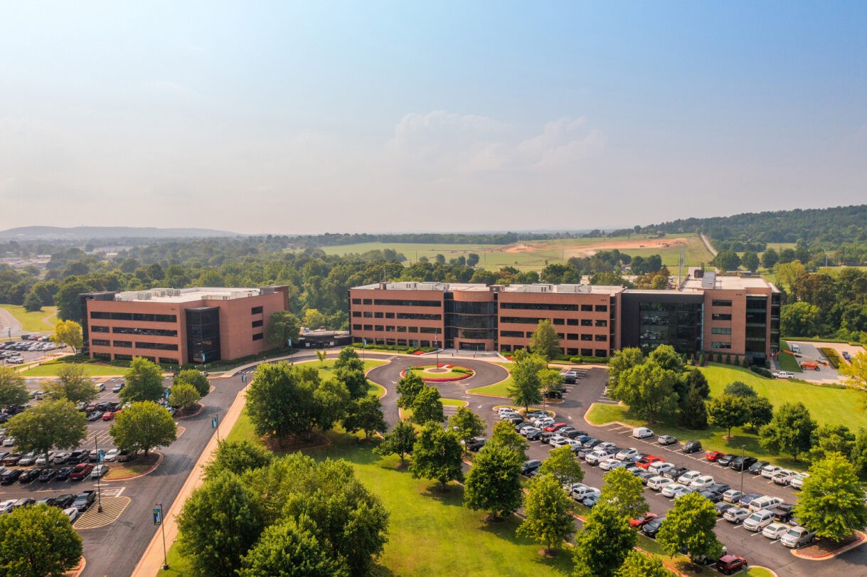 J.B. Hunt corporate campus that is located in the beautiful Lowell, Arkansas.