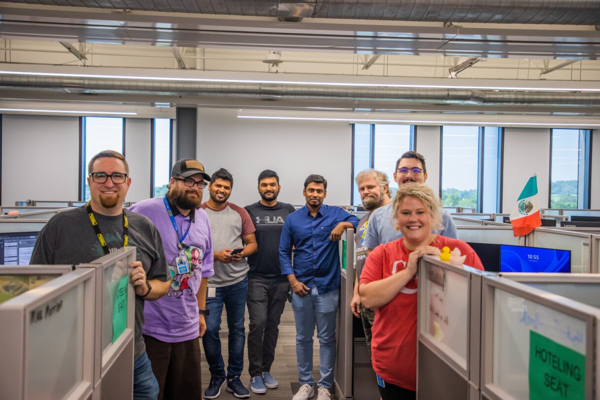 J.B. Hunt Engineering and Technology team pictured at the corporate campus in Lowell, Arkansas.