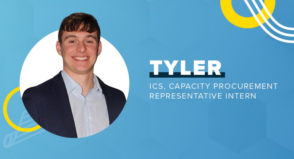 Tyler, a former capacity procurement representative intern